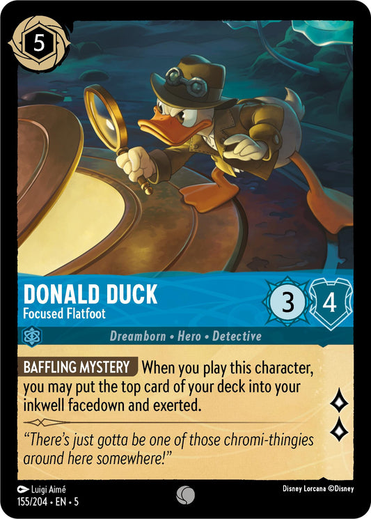 Disney Lorcana: Donald Duck - Focused Flatfoot card image