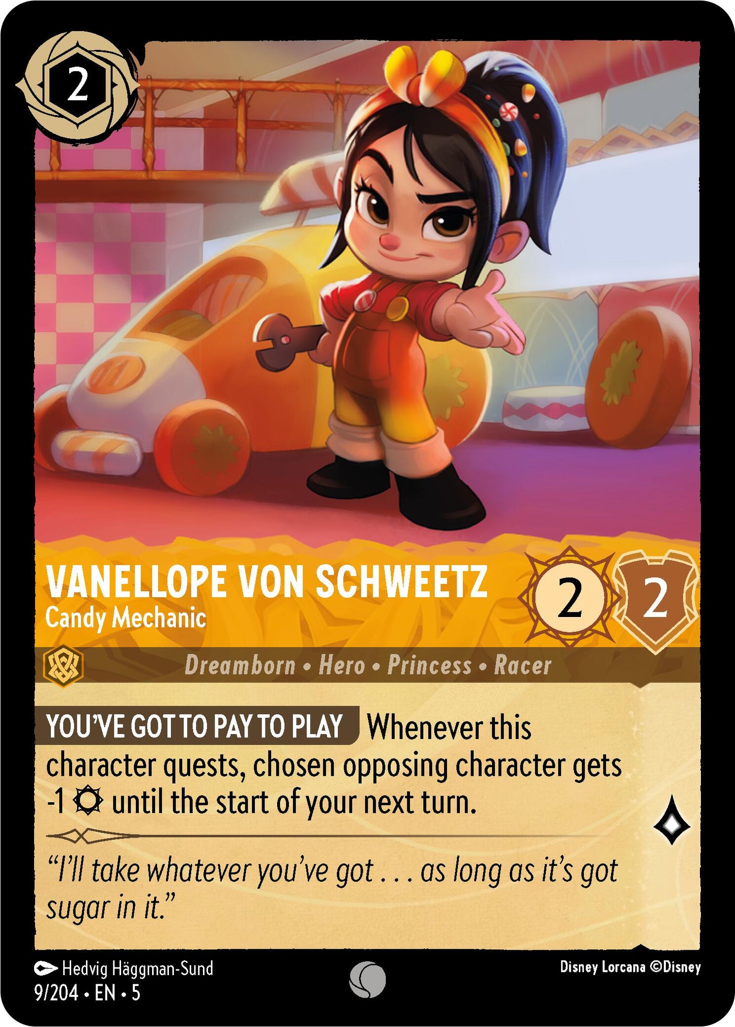 Disney Lorcana: Vanellope von Schweetz - Candy Mechanic card image