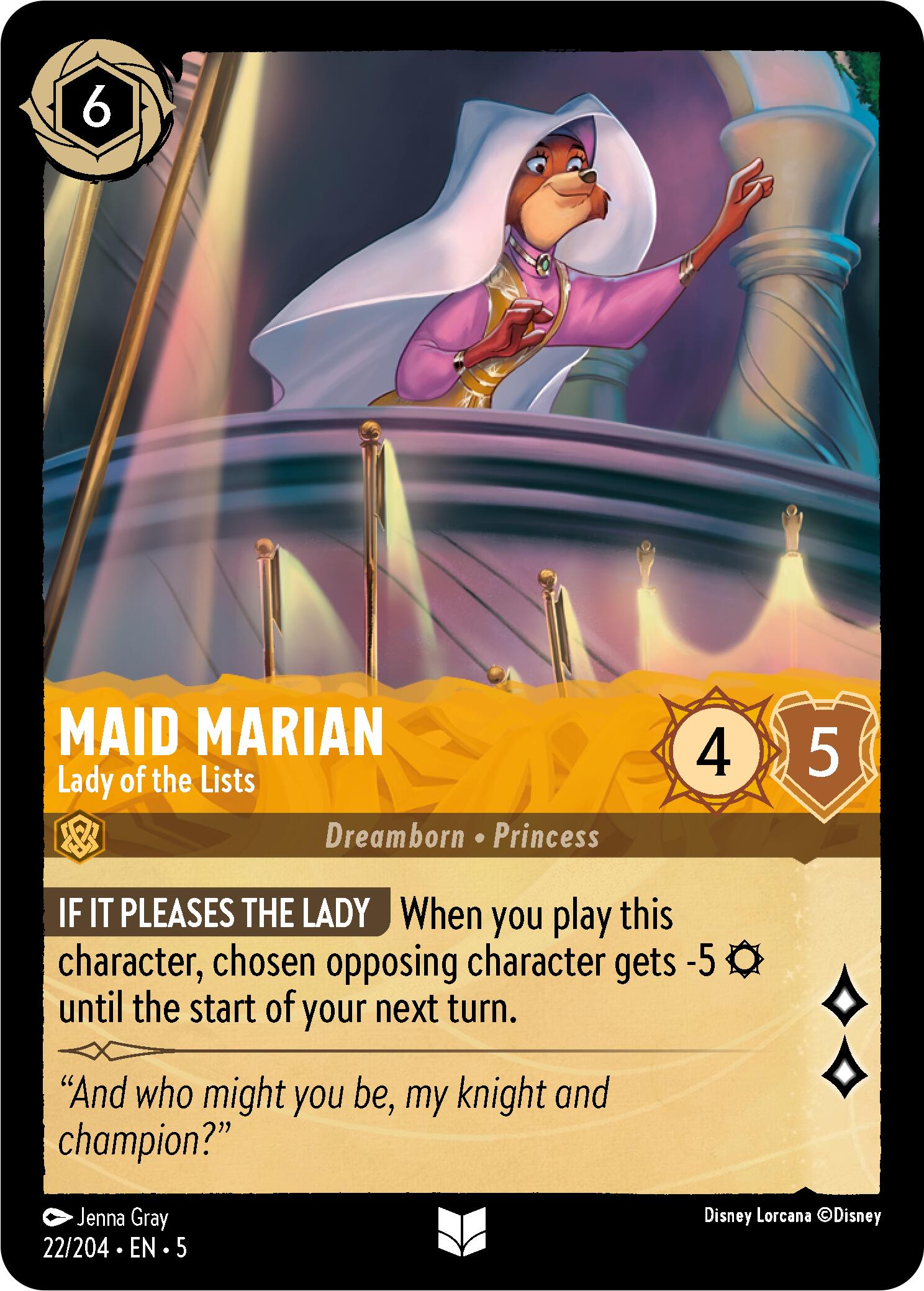 Disney Lorcana: Maid Marian - Lady of the Lists card image