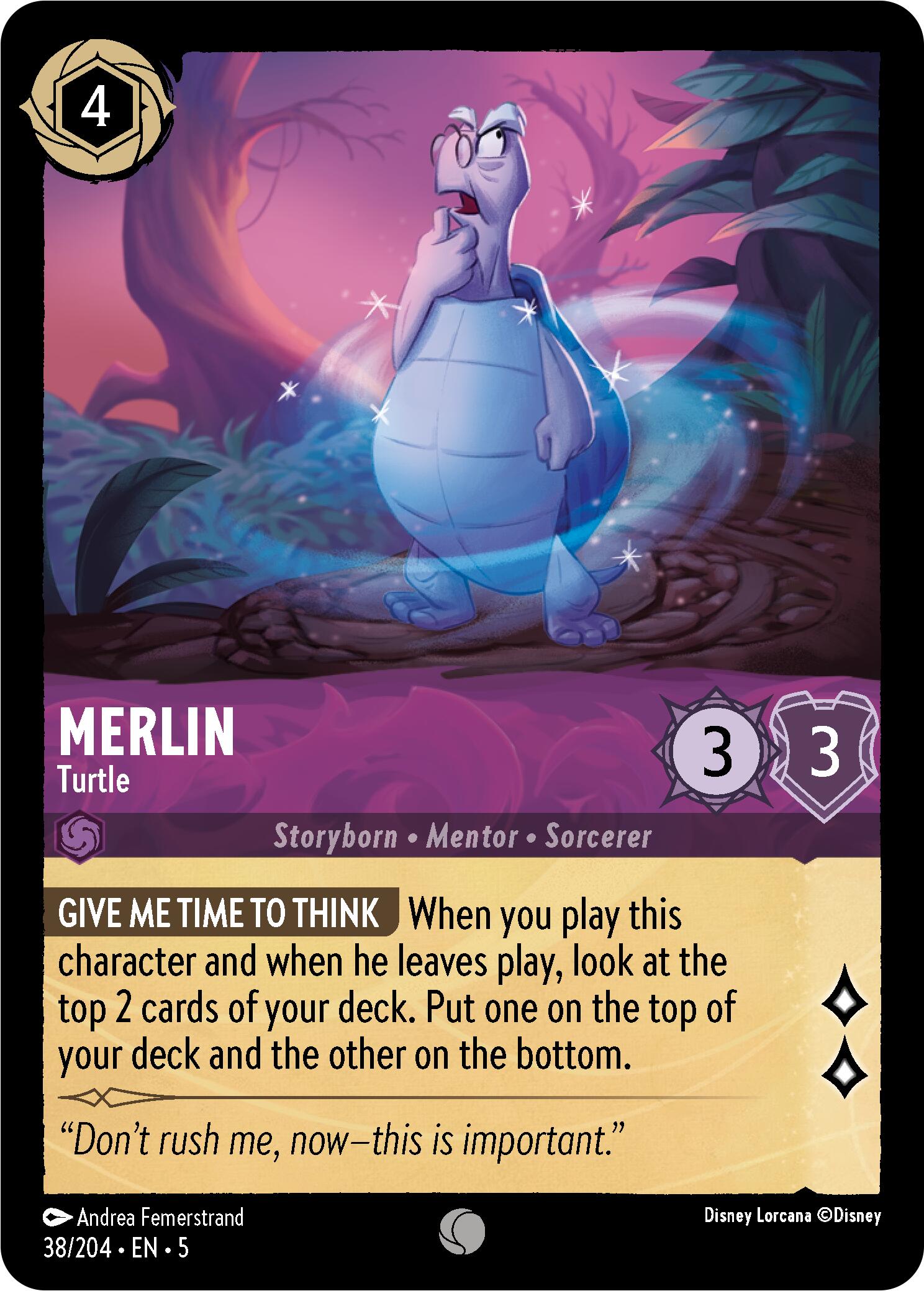 Disney Lorcana: Merlin - Turtle card image