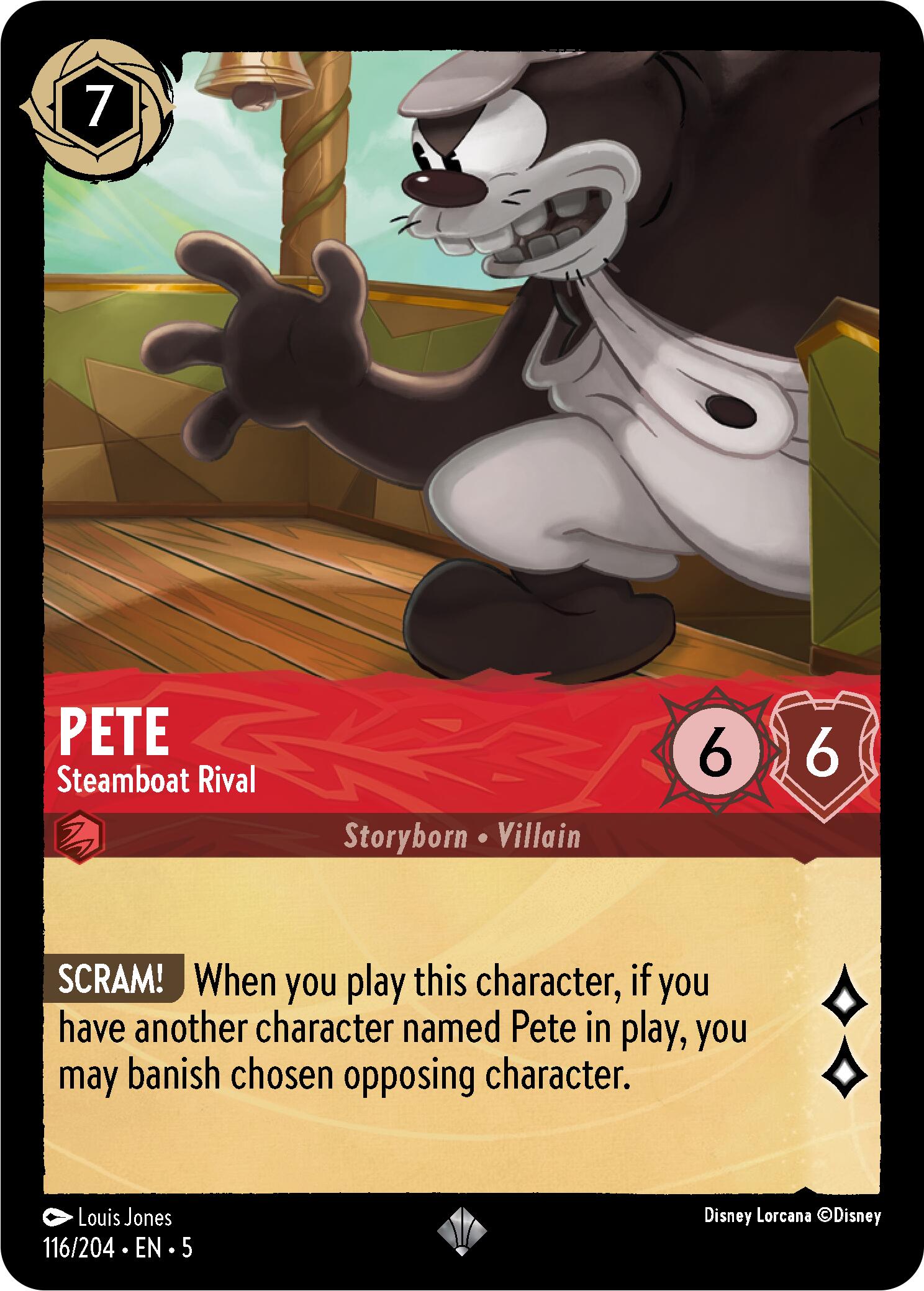 Disney Lorcana: Pete - Steamboat Rival card image