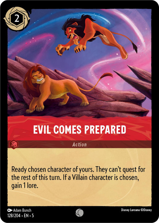 Disney Lorcana: Evil Comes Prepared card image