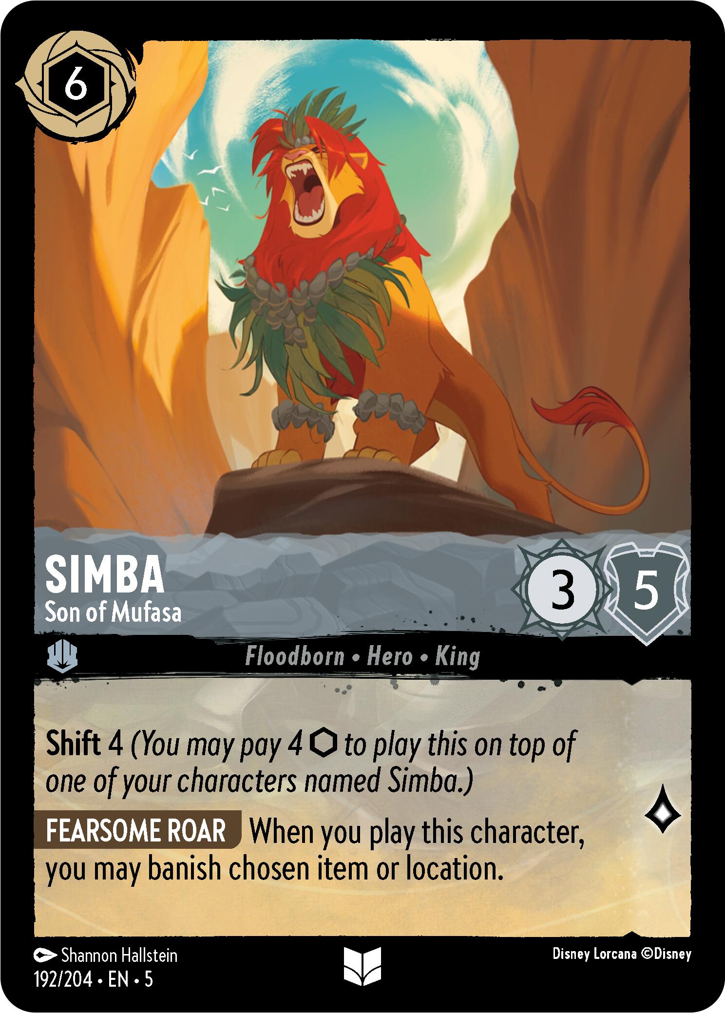 Disney Lorcana: Simba - Son of Mufasa card image