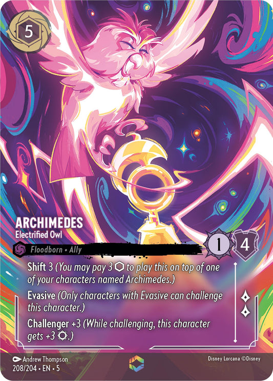 Disney Lorcana: Archimedes - Electrified Owl (Enchanted) card image