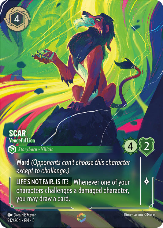 Disney Lorcana: Scar - Vengeful Lion (Enchanted) card image