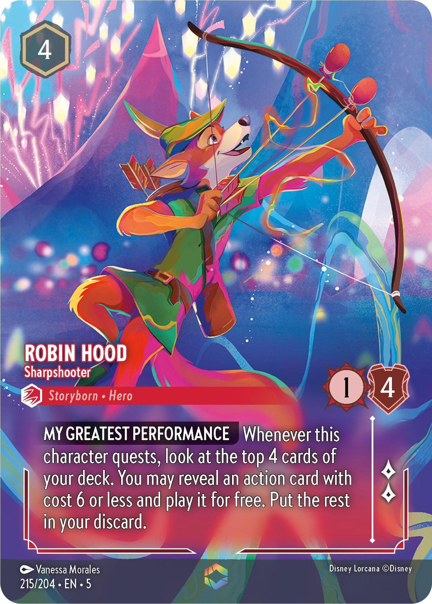 Disney Lorcana: Robin Hood - Sharpshooter (Enchanted) card image