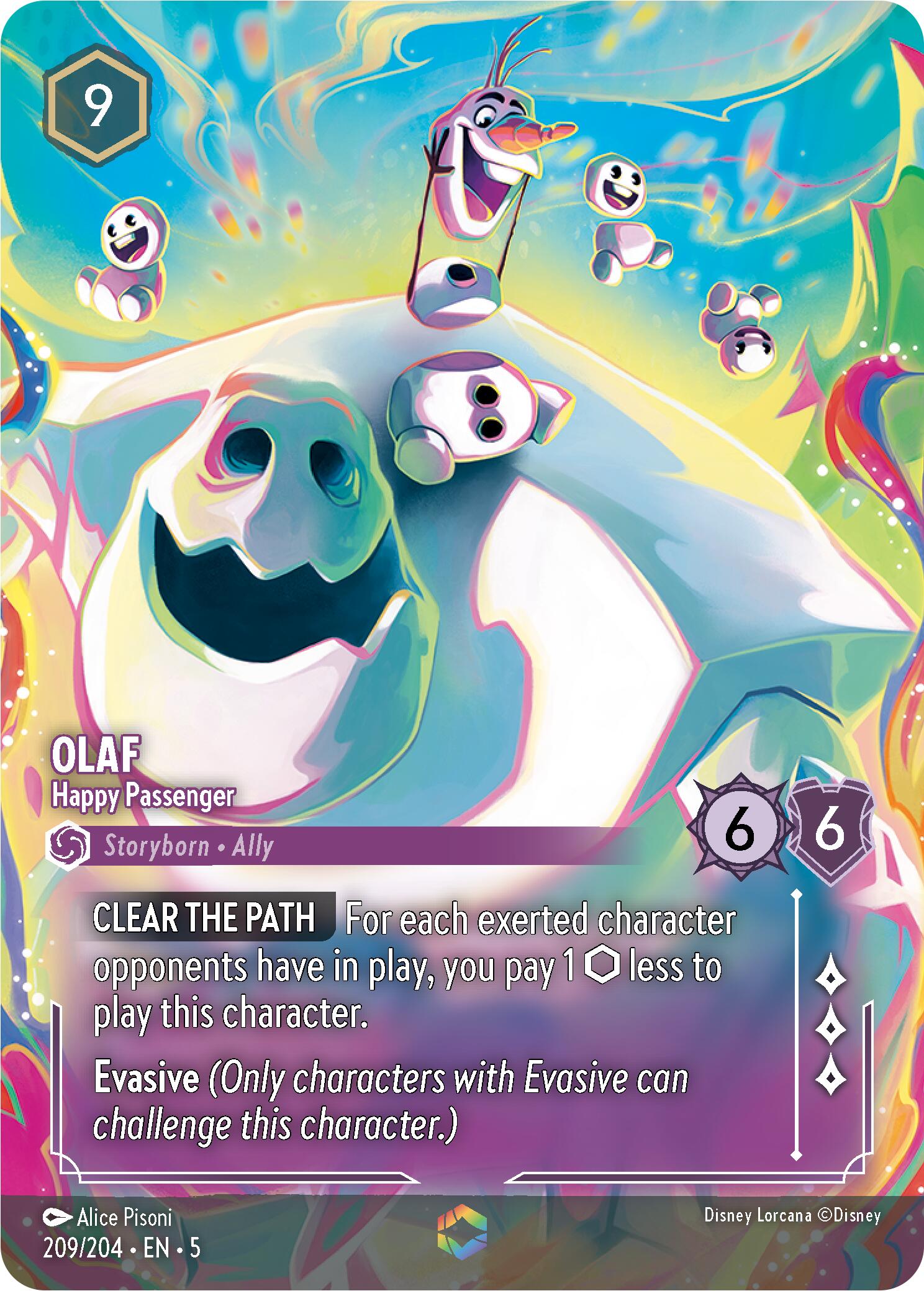 Disney Lorcana: Olaf - Happy Passenger (Enchanted) card image