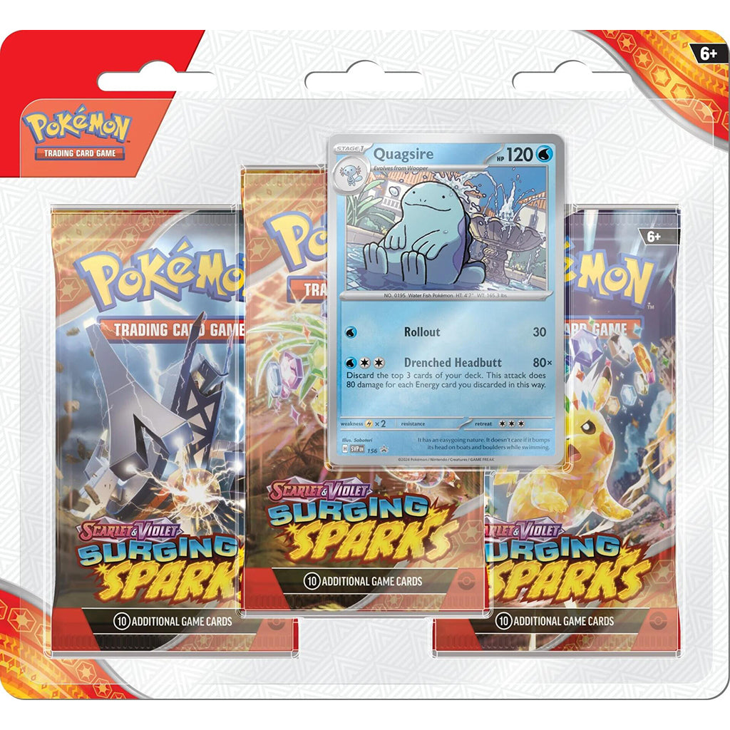 Surging Sparks 3 Pack Blisters [Quagsire]