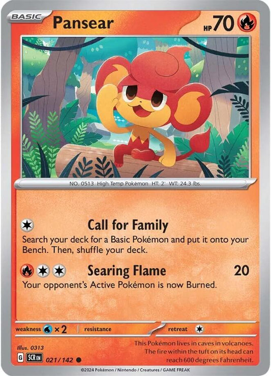 Pokemon: Pansear card image