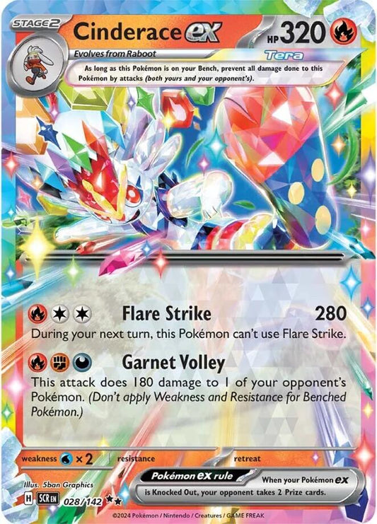 Pokemon: Cinderace ex - 028/142 card image