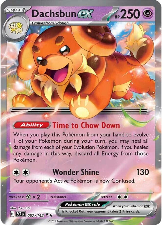 Pokemon: Dachsbun ex - 067/142 card image