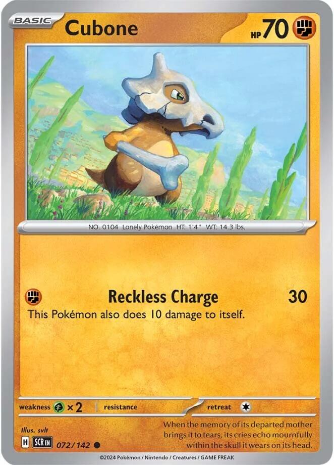 Pokemon: Cubone card image