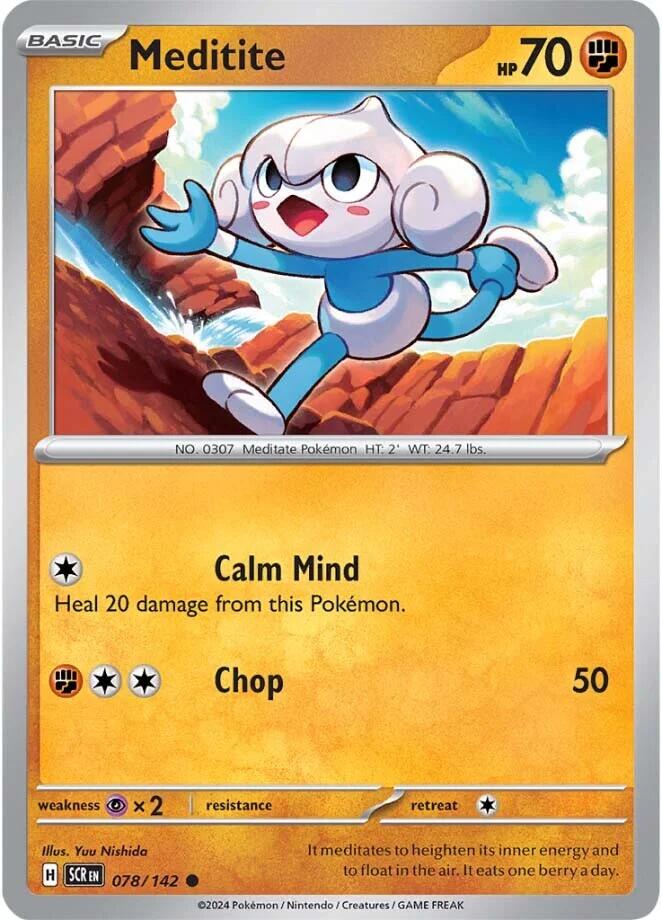 Pokemon: Meditite - 078/142 card image