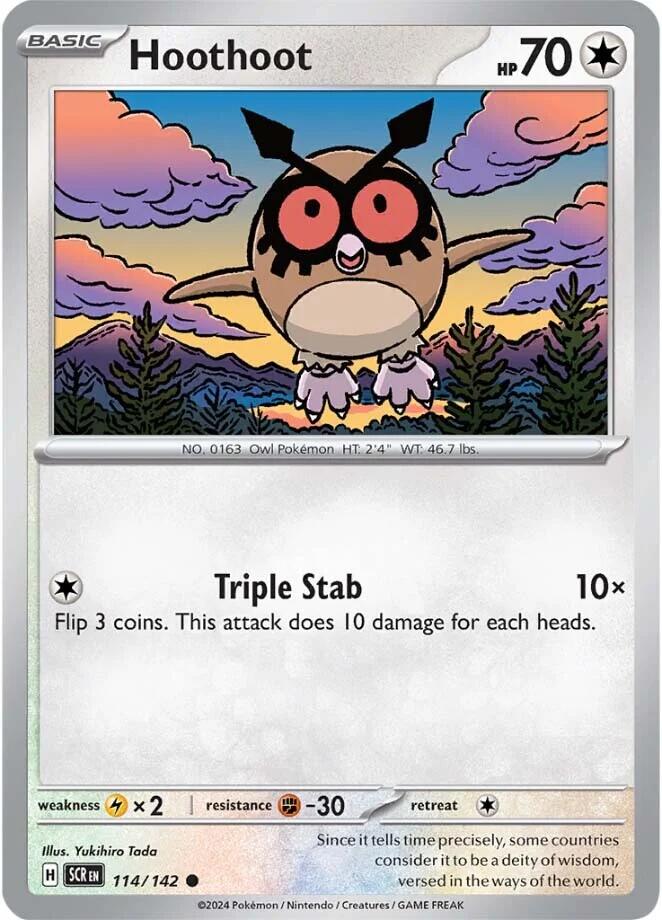 Pokemon: Hoothoot card image