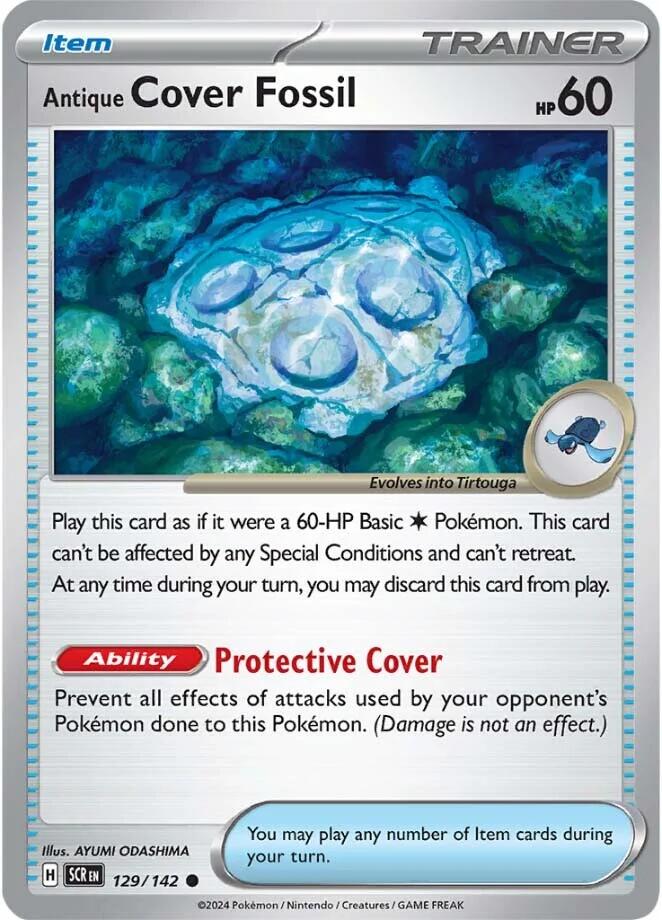 Pokemon: Antique Cover Fossil card image