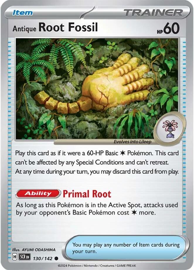 Pokemon: Antique Root Fossil card image