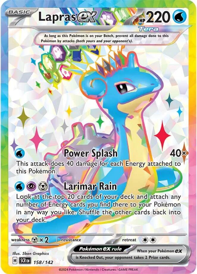 Pokemon: Lapras ex - 158/142 card image