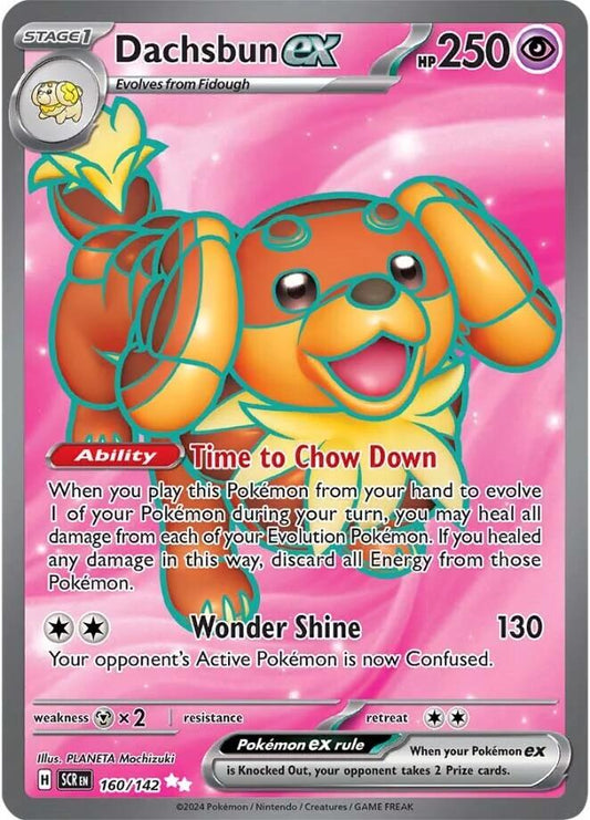 Pokemon: Dachsbun ex - 160/142 card image