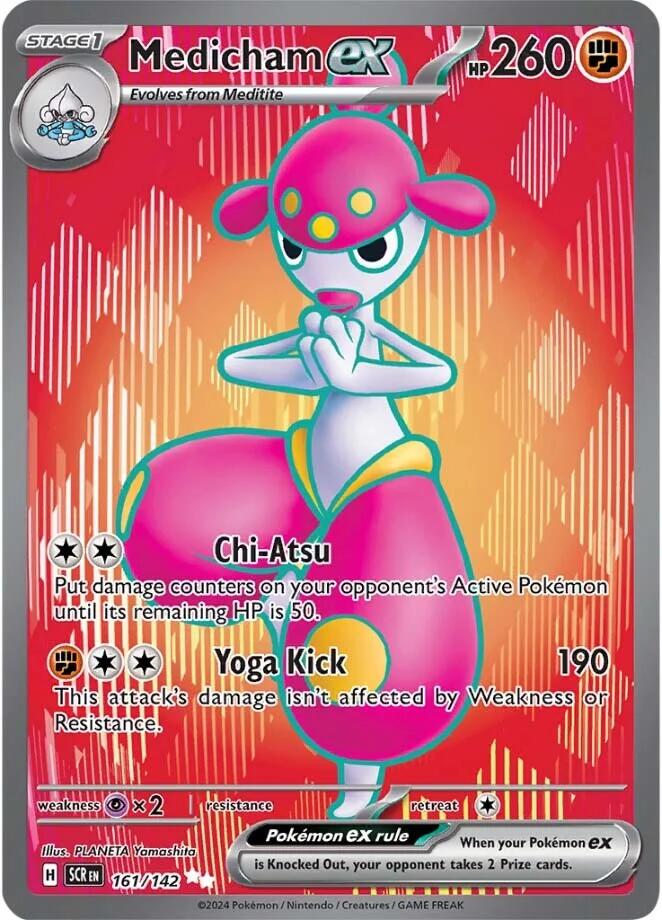 Pokemon: Medicham ex - 161/142 card image