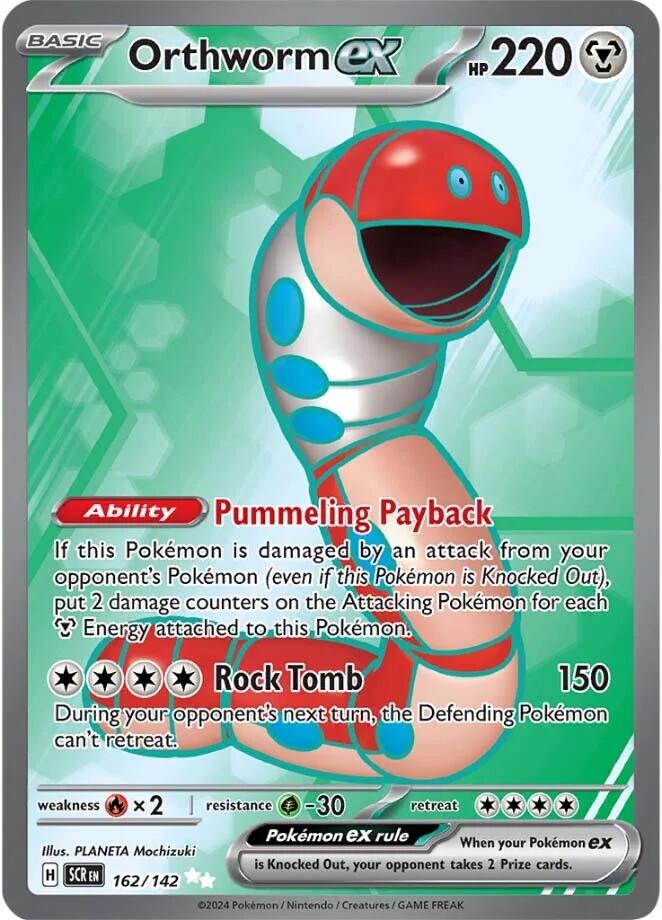 Pokemon: Orthworm ex - 162/142 card image