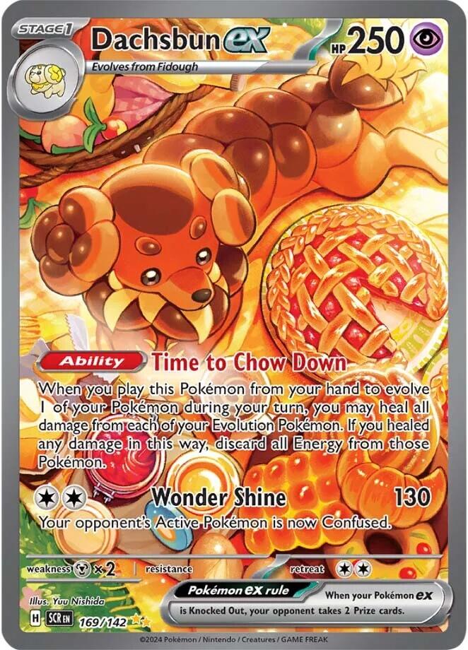 Pokemon: Dachsbun ex - 169/142 card image