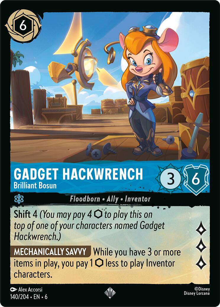 Disney Lorcana: Gadget Hackwrench - Brilliant Bosun card image