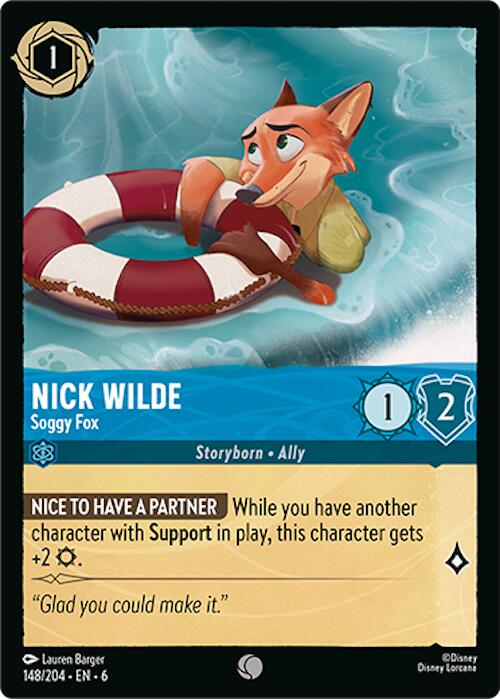 Disney Lorcana: Nick Wilde - Soggy Fox card image