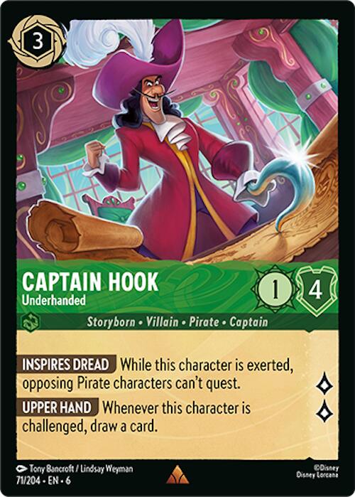 Disney Lorcana: Captain Hook - Underhanded card image