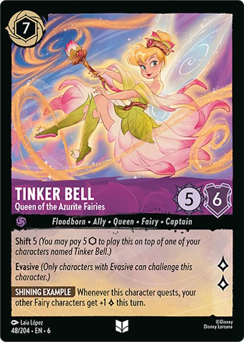 Disney Lorcana: Tinker Bell - Queen of the Azurite Fairies card image