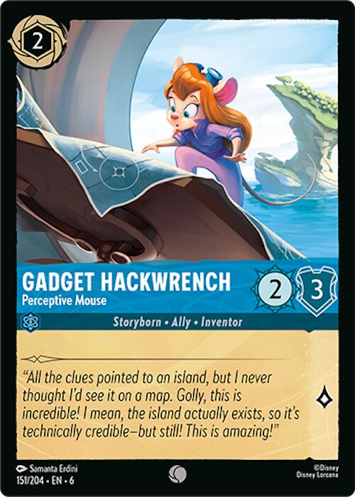 Disney Lorcana: Gadget Hackwrench - Perceptive Mouse card image