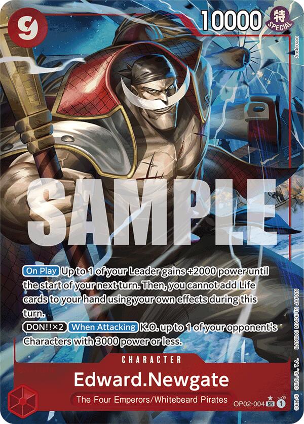 One Piece Card Game: Edward.Newgate (OP02-004) (Alternate Art) card image