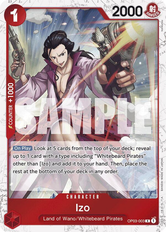 One Piece Card Game: Izo (OP03-003) (Jolly Roger Foil) card image