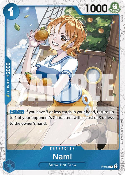 One Piece Card Game: Nami (P-053) (Jolly Roger Foil) card image