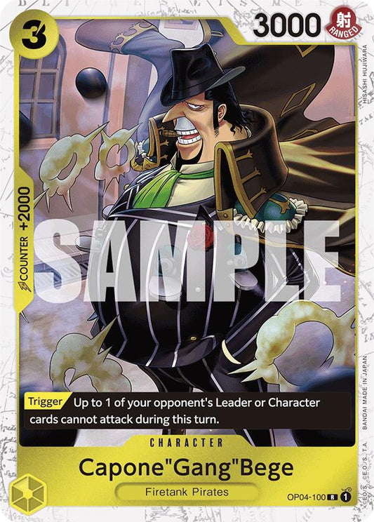 One Piece Card Game: Capone"Gang"Bege (OP04-100) (Jolly Roger Foil) card image