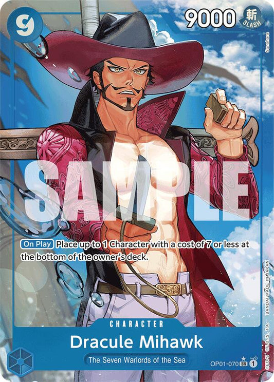 One Piece Card Game: Dracule Mihawk (OP01-070) (Alternate Art) card image