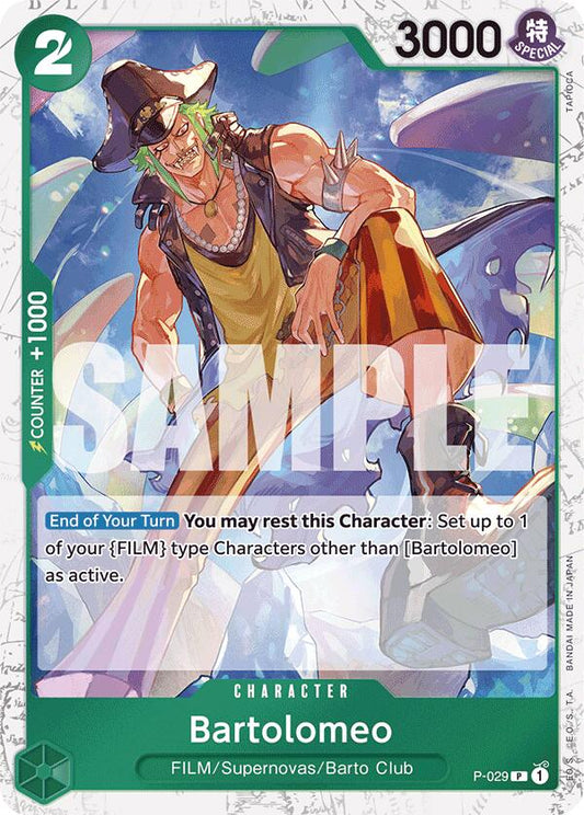 One Piece Card Game: Bartolomeo (P-029) (Jolly Roger Foil) card image