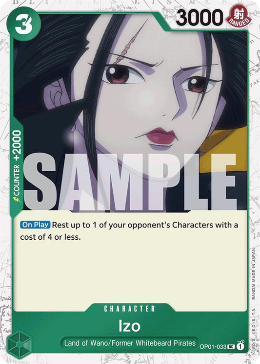 One Piece Card Game: Izo (OP01-033) (Jolly Roger Foil) card image