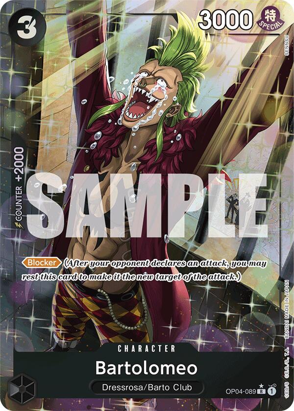 One Piece Card Game: Bartolomeo (OP04-089) (Alternate Art) card image