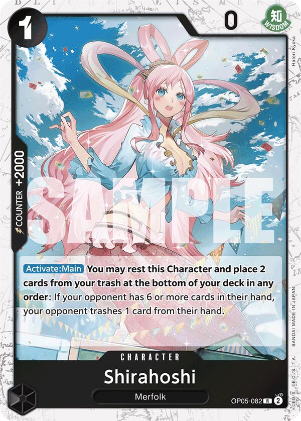 One Piece Card Game: Shirahoshi (OP05-082) (Jolly Roger Foil) card image