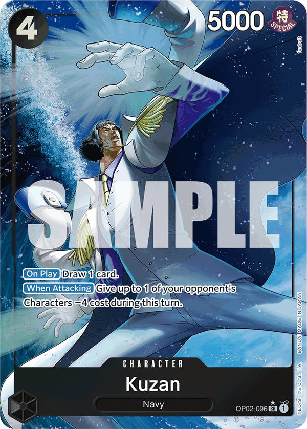 One Piece Card Game: Kuzan (OP02-096) (Alternate Art) card image