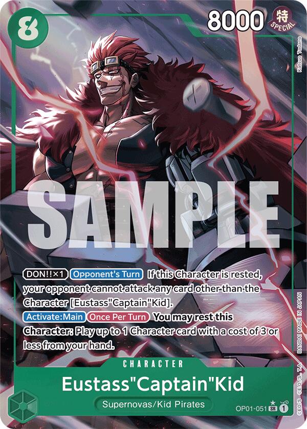 One Piece Card Game: Eustass"Captain"Kid (OP01-051) (Alternate Art) card image