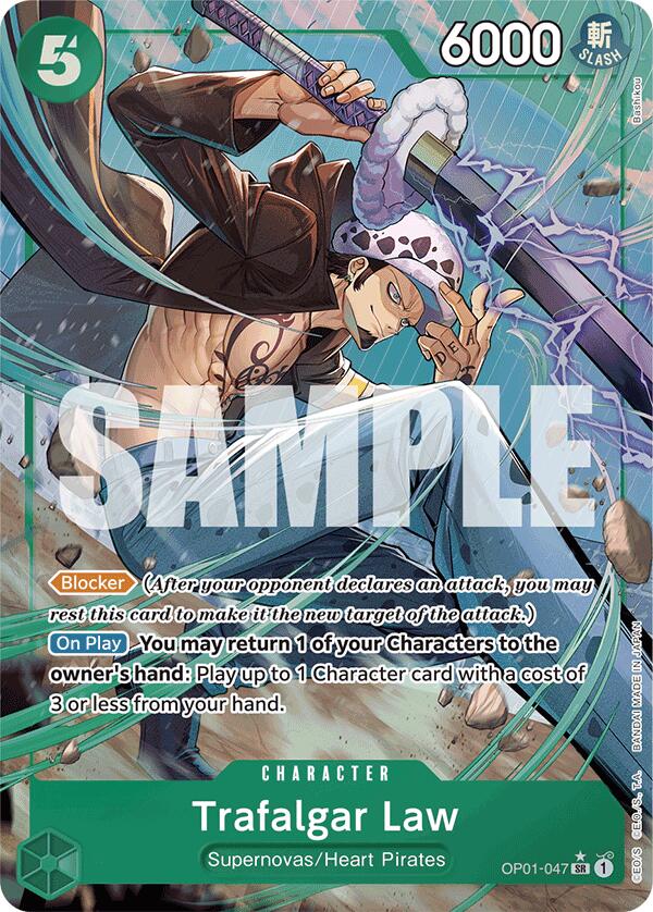 One Piece Card Game: Trafalgar Law (OP01-047) (Alternate Art) card image