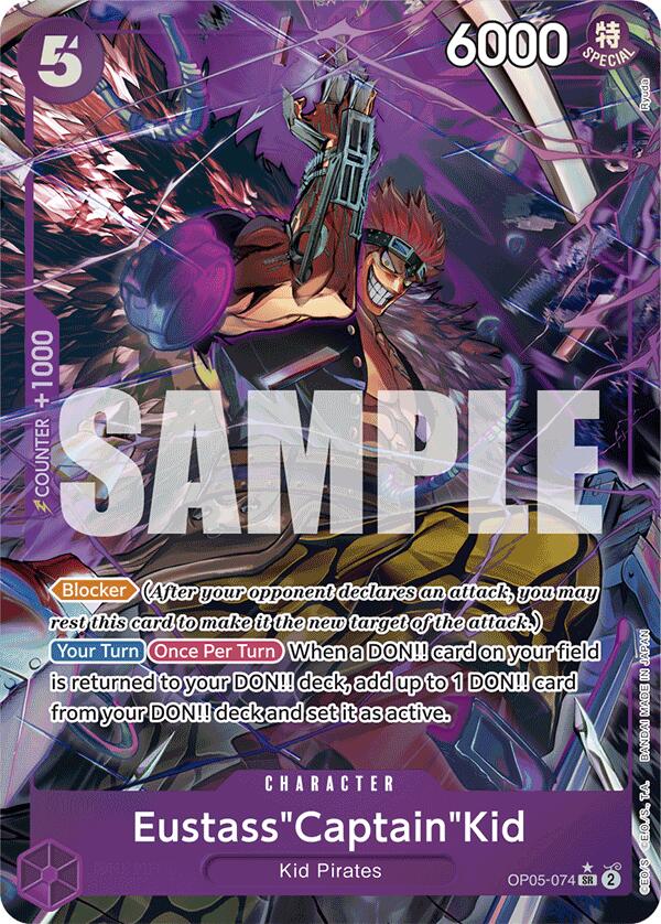 One Piece Card Game: Eustass"Captain"Kid (OP05-074) (Alternate Art) card image