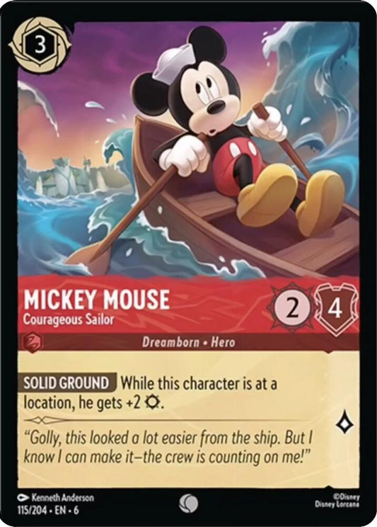 Disney Lorcana: Mickey Mouse - Courageous Sailor card image