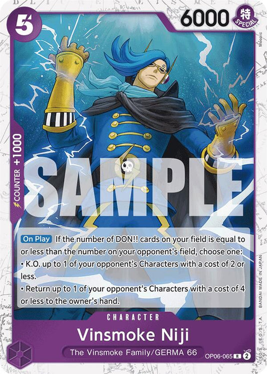 One Piece Card Game: Vinsmoke Niji (OP06-065) (Jolly Roger Foil) card image