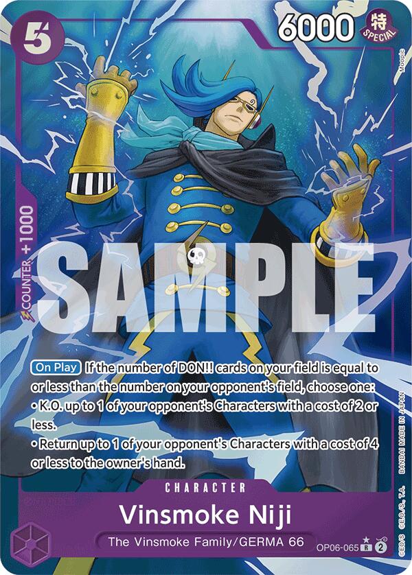 One Piece Card Game: Vinsmoke Niji (OP06-065) (Full Art) card image