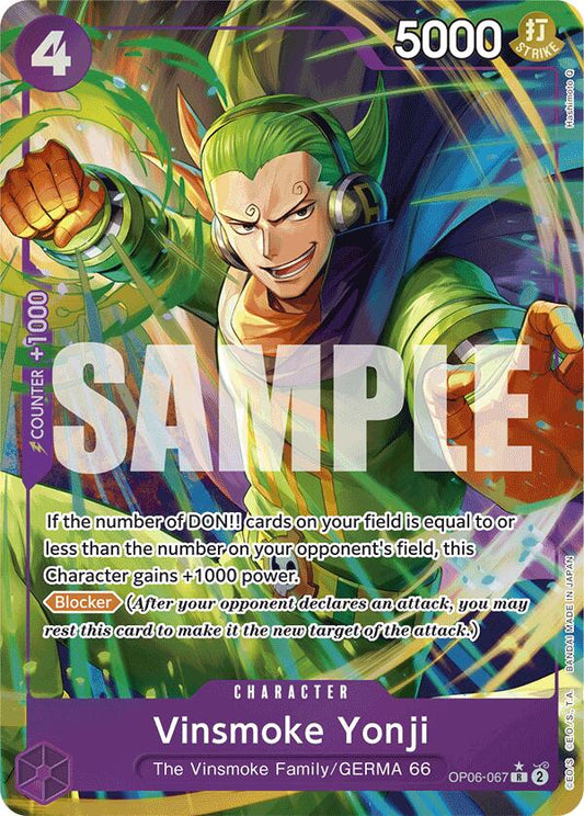 One Piece Card Game: Vinsmoke Yonji (OP06-067) (Alternate Art) card image