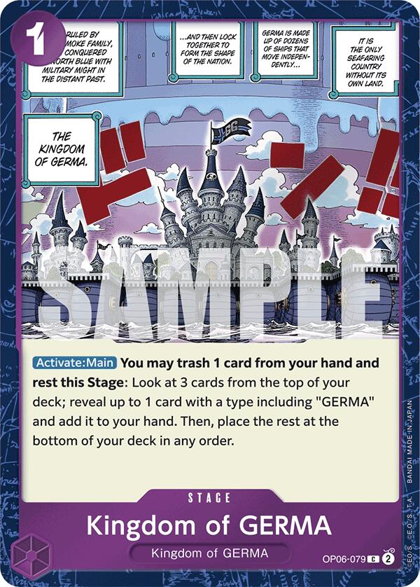 One Piece Card Game: Kingdom of GERMA (Jolly Roger Foil) card image