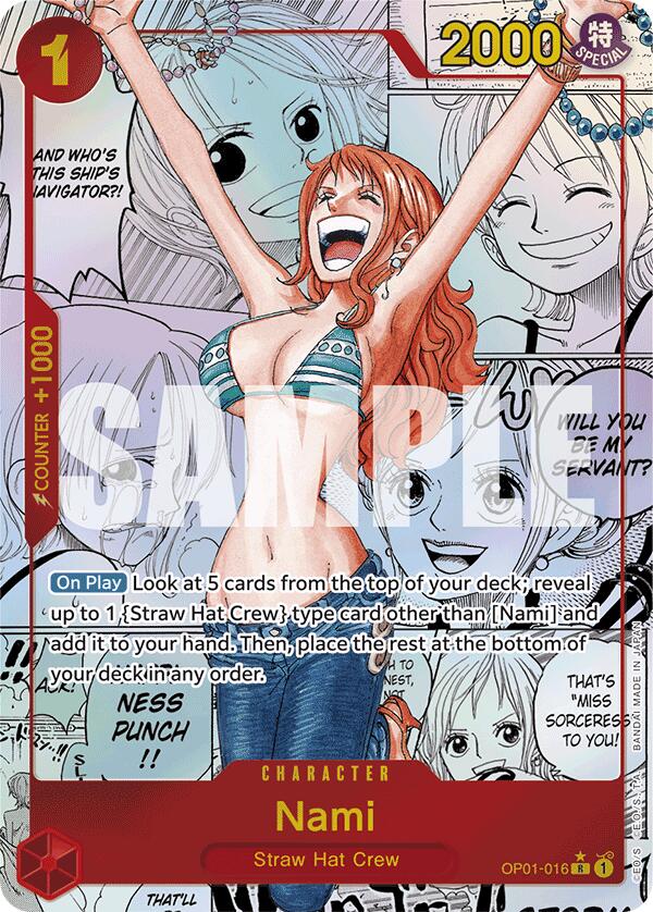 One Piece Card Game: Nami (OP01-016) (Manga) card image