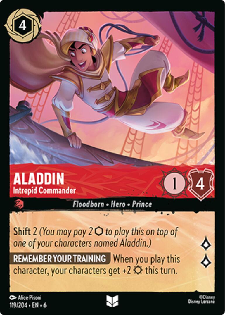 Disney Lorcana: Aladdin - Intrepid Commander card image